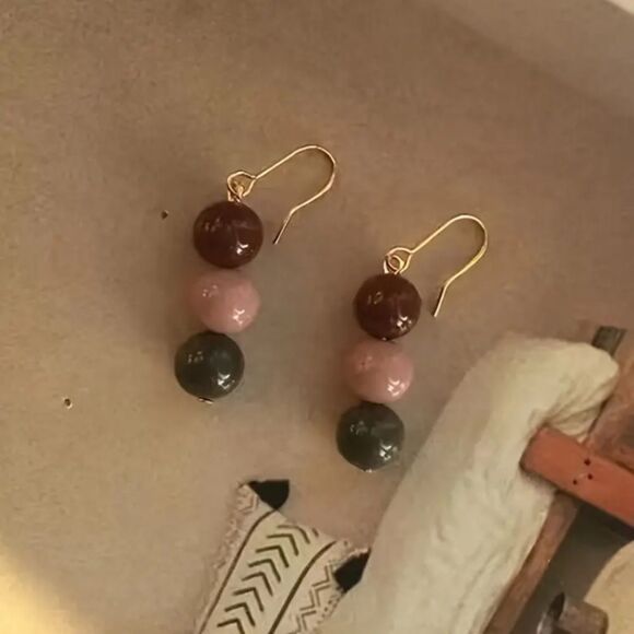 ✨🆕✨ BoHo Colorful Beads Decor Dangle Earrings✨ - Picture 1 of 11